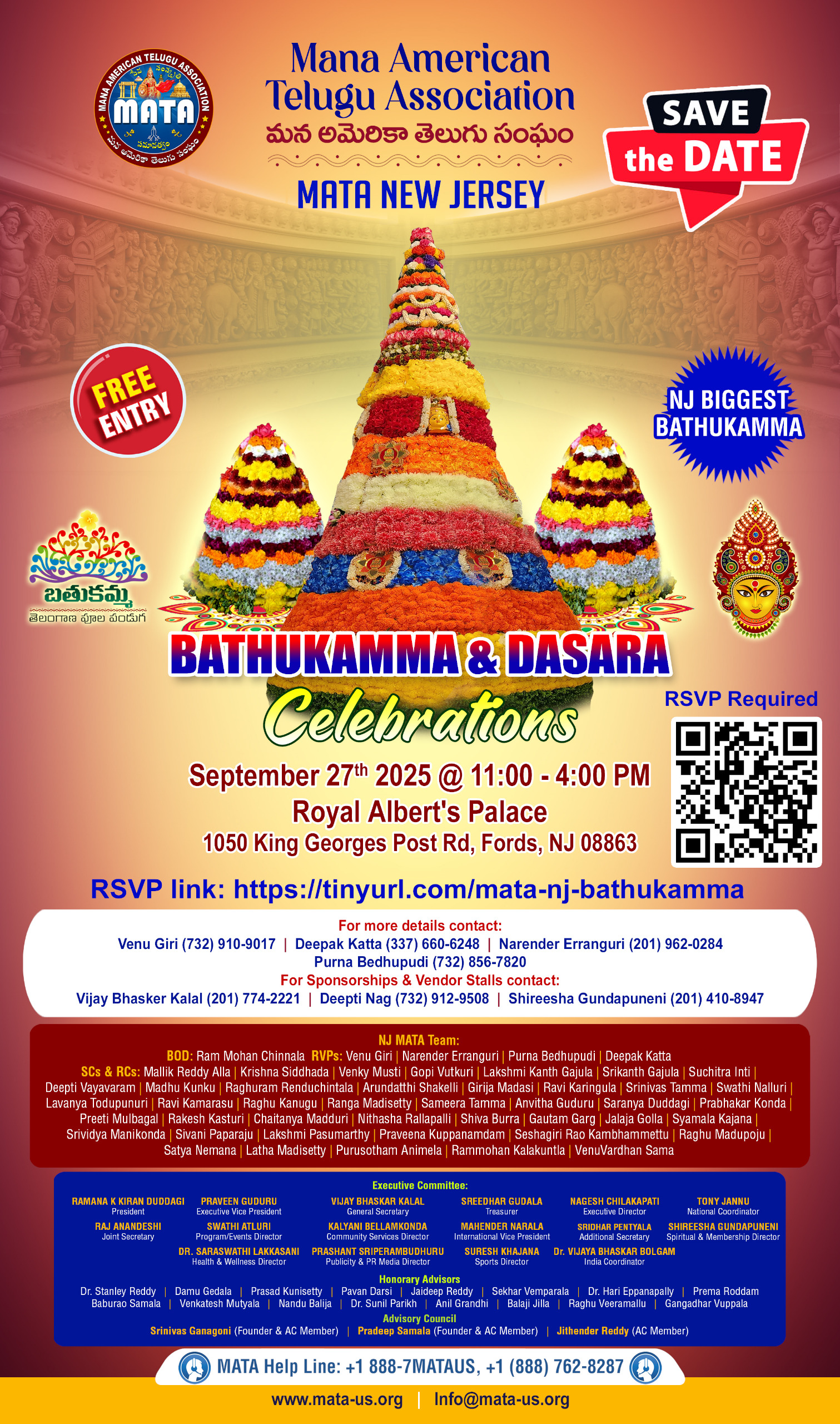 NJ MATA Bathukamma & Dasara Celebrations